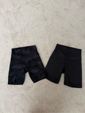 Lululemon Bike Shorts — Two Pair